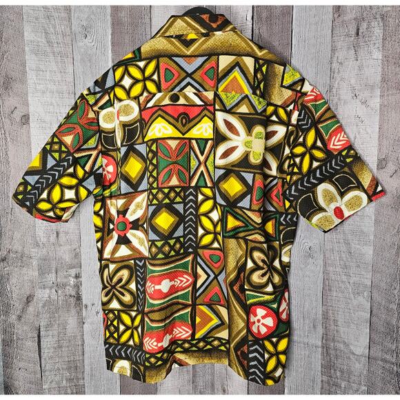 KENNINGTON Ltd Short Sleeve SHIRT Bold Button Pocket Vintage Gift Men's Large - Picture 2 of 9